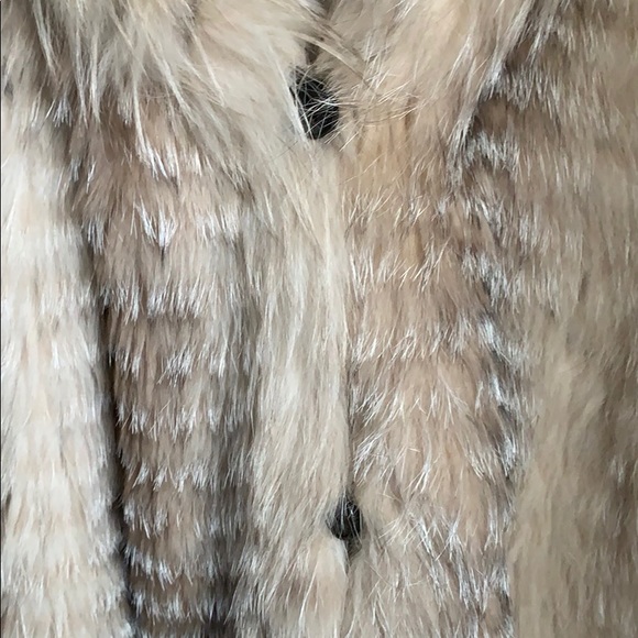 AMAZING Sonia Rykiel hooded Fox Fur jacket buttons - Picture 4 of 8